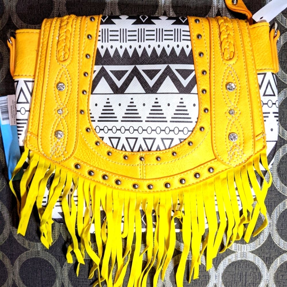 Aztec crossbody messenger bag
